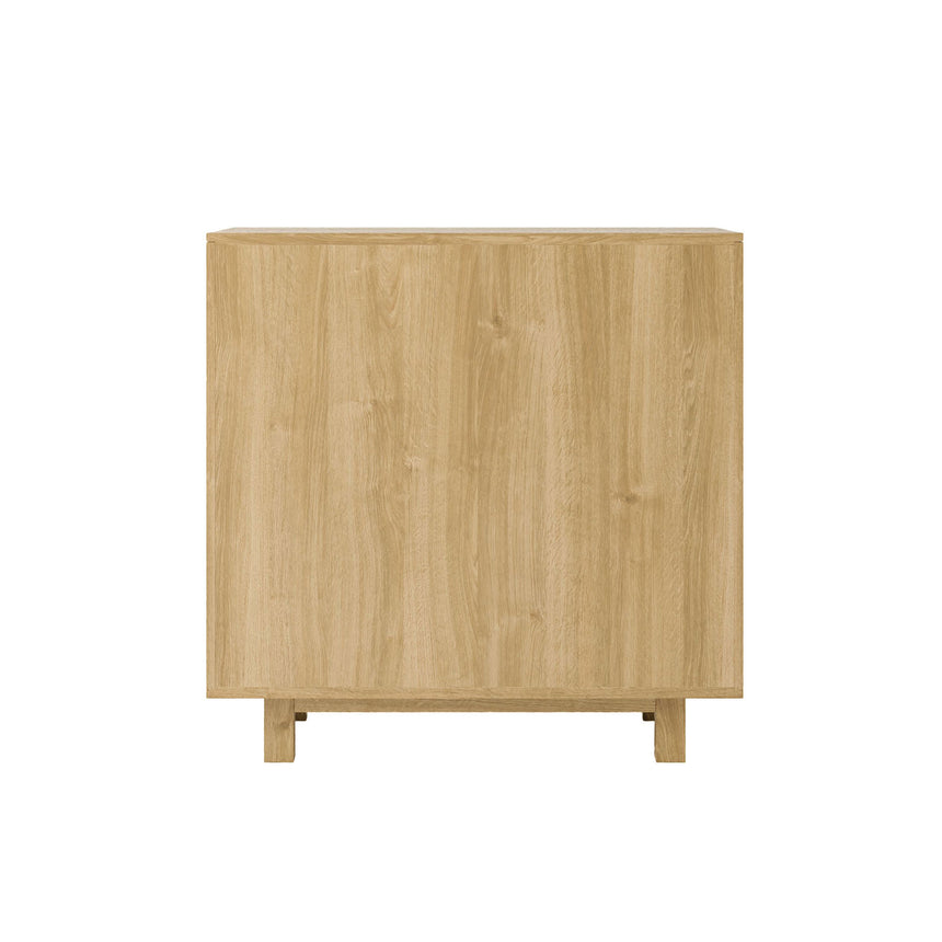 Canosa Wood and Rattan 90cm Small Sideboard - 2 Doors