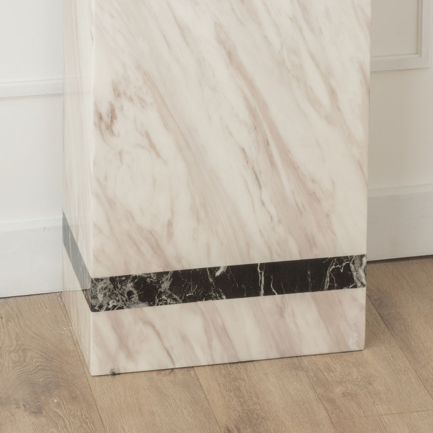 Lecce Cream Marble Console Table