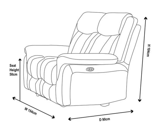 Castellan Fabric Electric Recliner Sofa Set