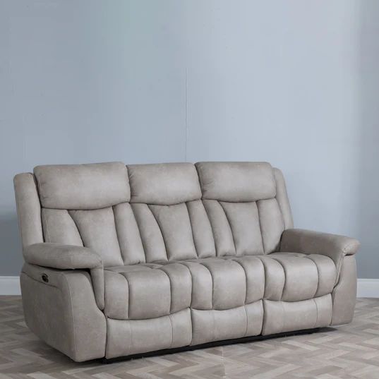 Castellana Fabric 3 Seater Electric Recliner Sofa