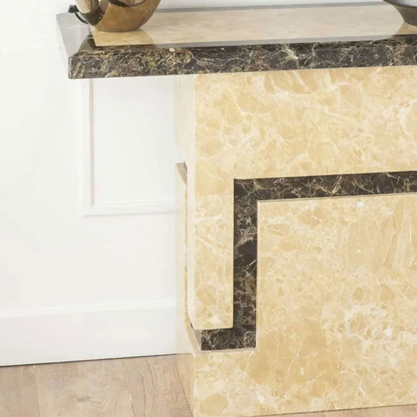 Taranto Cream Marble Console Table