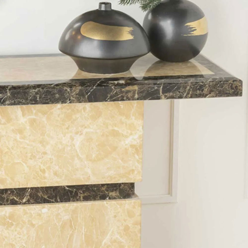 Taranto Cream Marble Console Table