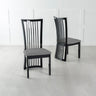 Set of 2 Abruzzo Slatted Back Dining Chair