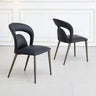 Set of 2 Arezzo Faux Leather Dining Chair