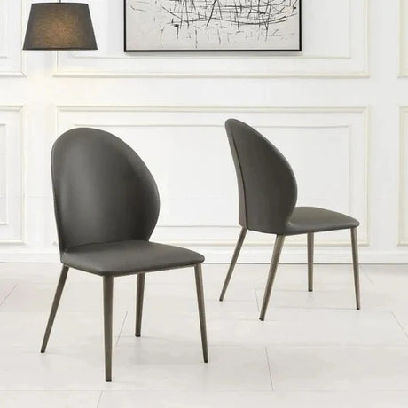 Set of 2 Favara Faux Leather Dining Chair