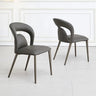 Set of 2 Arezzo Faux Leather Dining Chair