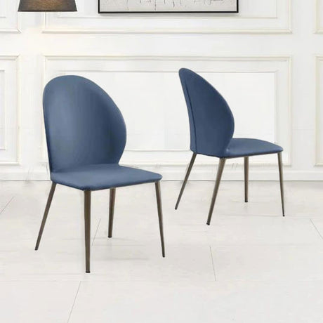 Set of 2 Favara Faux Leather Dining Chair